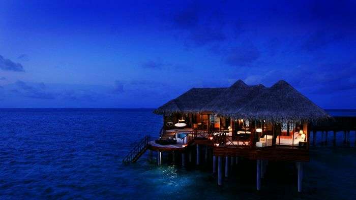 A surreal evening at the romantic overwater bungalow at Lombok