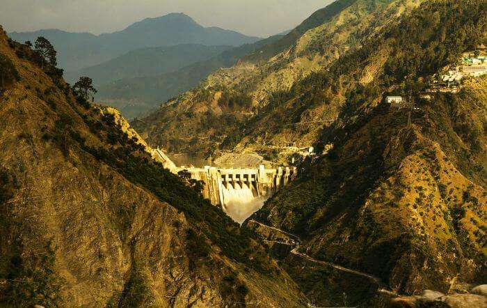 A distant view of the Patnitop in Udampur 