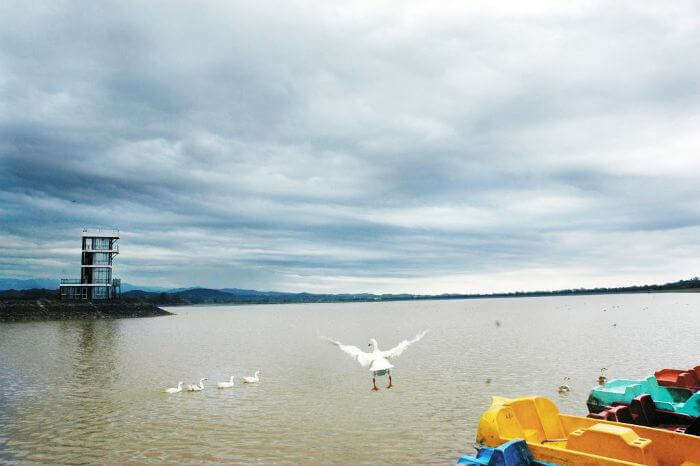 Sukhna lake in Chandigarh