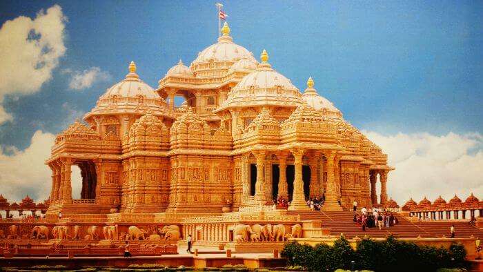 The Grand Akshardham Temple is a perfect example of symmetries in modern architecture.