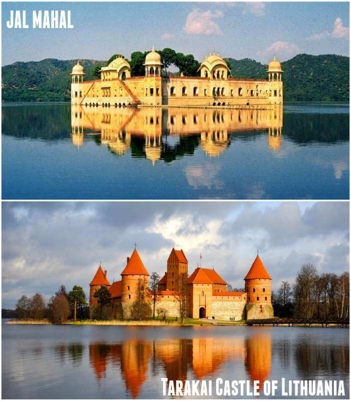 jal mahal and Tarakai Castle are look alike