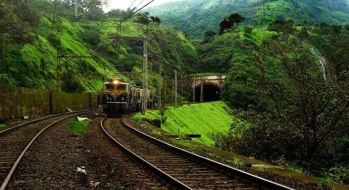 Karjat to Lonavala is one of the most beautiful train routes of India