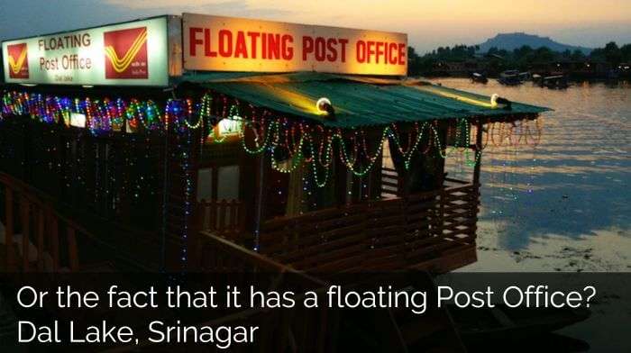 Floating post office in srinagar