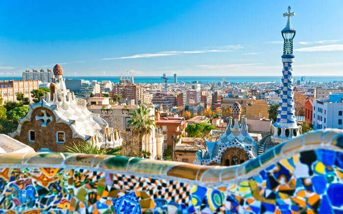 Cityscape of Barcelona - one of the most beautiful cities in Spain