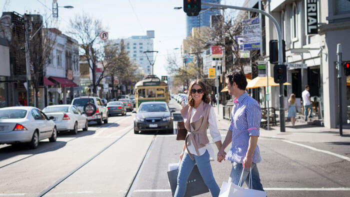 Chapel Street in Melbourne is a shopper’s paradise