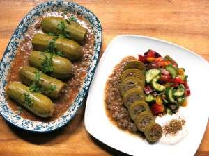 Stuffed courgettes or zucchini wrapped in beautiful flavours.