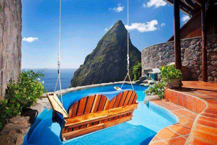 Ladera Resort in St Lucia with panoramic views
