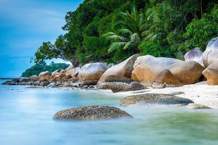 The Perhentian beach in Malaysia