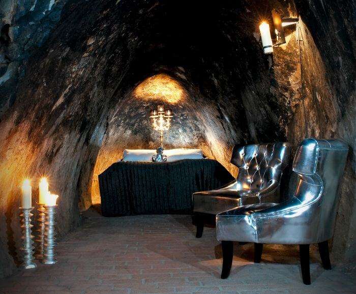Burrow in Sala Silver Mine Hotel in Sweden