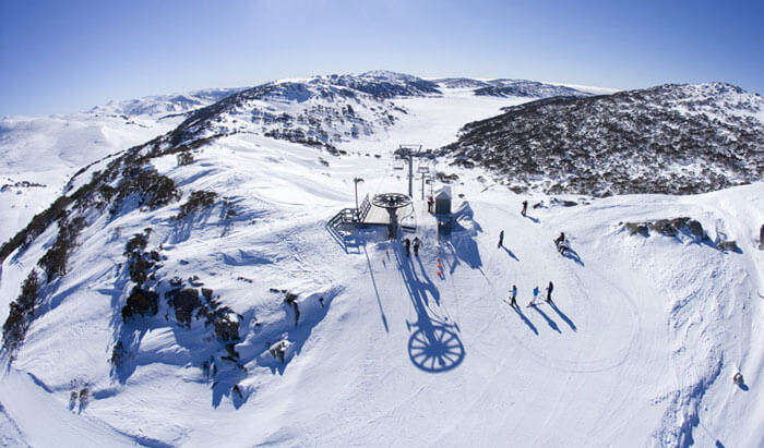 Skiing resort on Mt. Kosciuszko