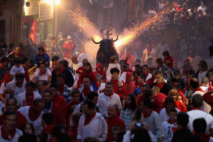 Bull Racing in Pamplona