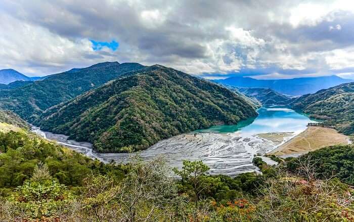 Taroko park situated in middle of Taiwan