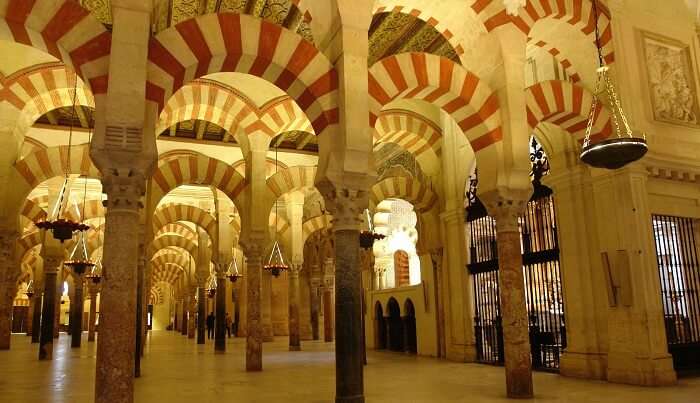 Interior of The Great Mosque of Cordoba