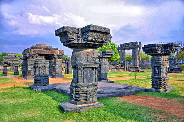 Ruins at Warangal fort in Andhra Pradesh