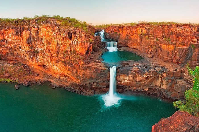 Waterfall at Kimberley in Australia is one of the most serene Australia honeymoon destinations