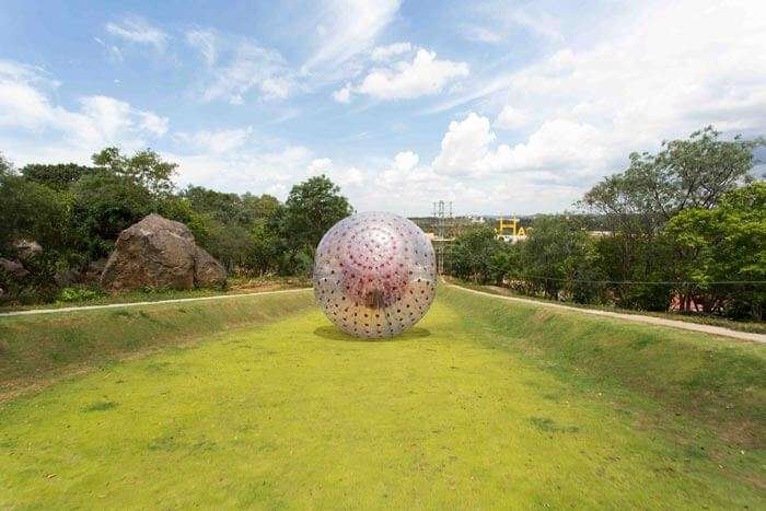 Zorbing at Serdang is among the best places to visit in Malaysia for zorbing lovers