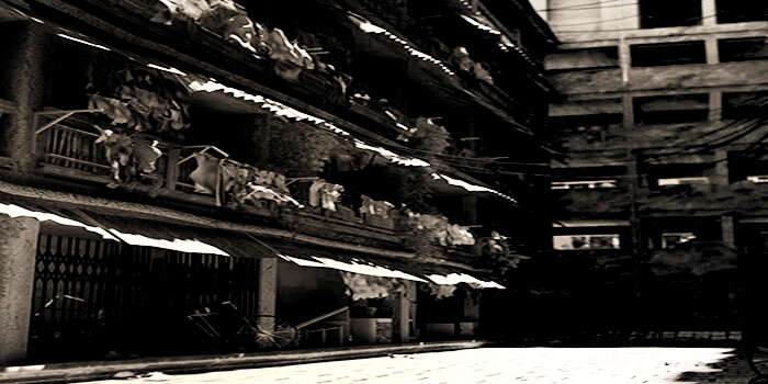 A view of the haunted D'Souza Chawl in Mahim