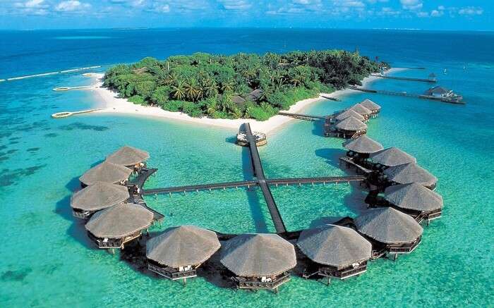 The water villas at Baros in Maldives
