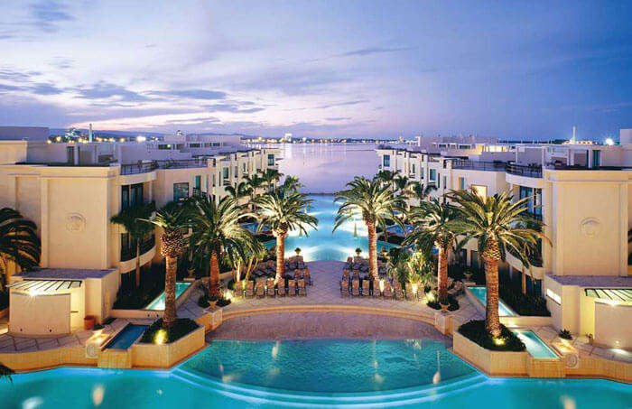 The beautiful view of the Palazzo Versace in Queensland