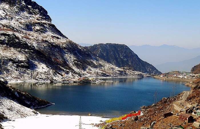 A beautiful view of the Tsomgo Lake in Sikkim