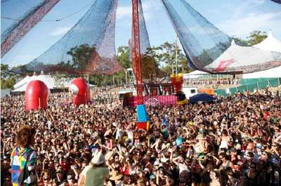 Vibrant scene at the Big Day Out Festival
