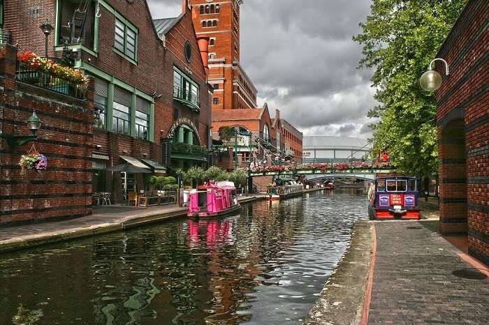 The old-world canal city of Birmingham in England