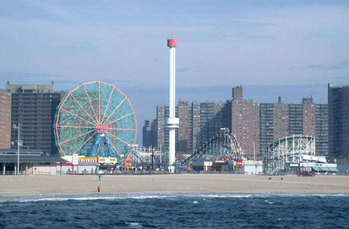 view of coney island