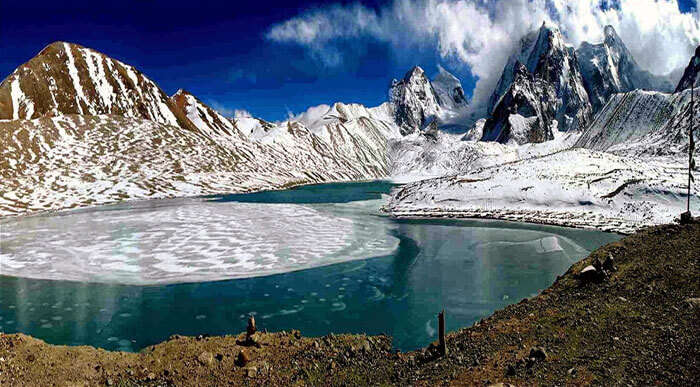 The glacial beauty of Gurudongmar Lake in Sikkim
