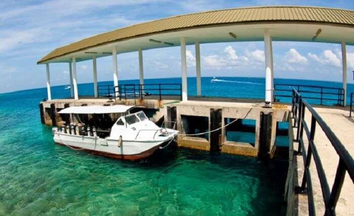 A resort at the Layang Layang Island Beach