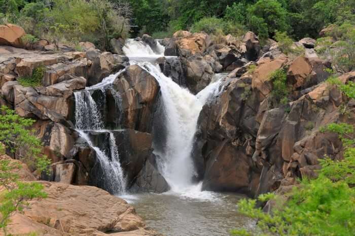A waterfall at the Lowveld Botanical Garden, Nelspruit