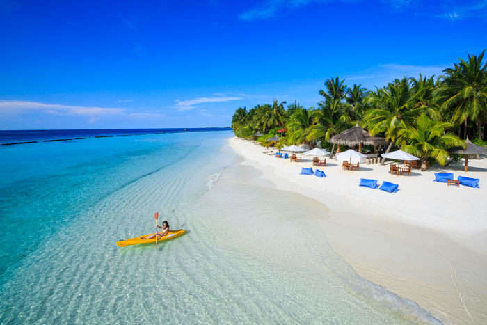 Beautiful Maldives in Indian Ocean