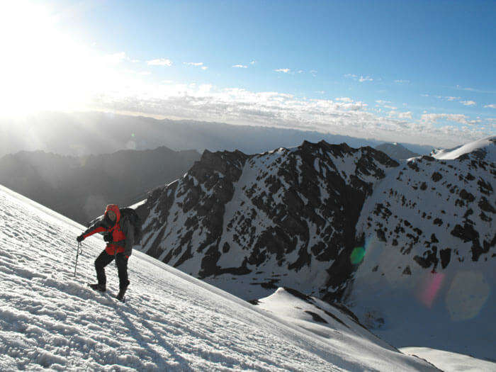 Steep hike of Stok Kangri