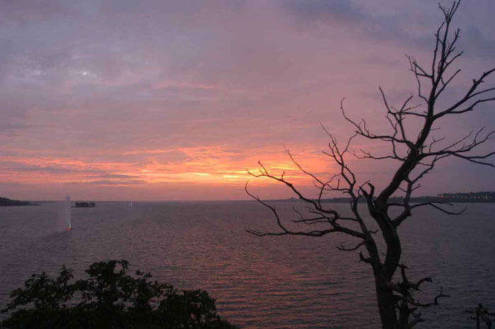 The beautiful sunset at Upper Lake in Bhopal