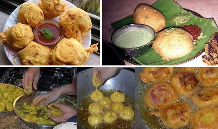 Batata vada and its preparation in images