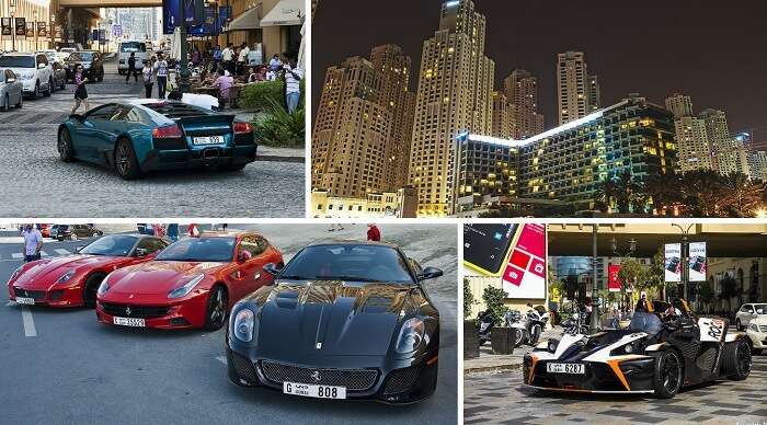 Jumeirah Waterfront Residence is filled with people self-aggrandizing off their weightier sports cars