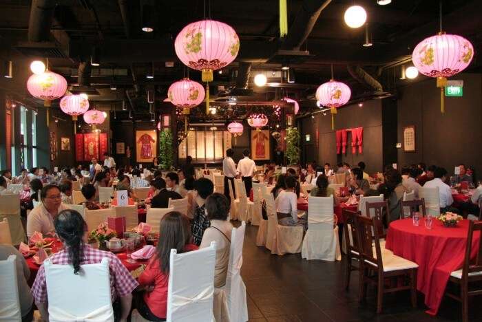 tourists and locals dine at the famous Chef Chan restaurant