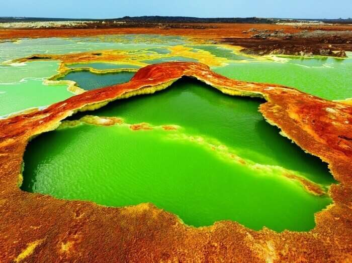 The hottest water body at Dallol Town
