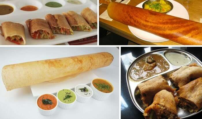 The popular dosas and Mysore Masala Dosa from Mumbai