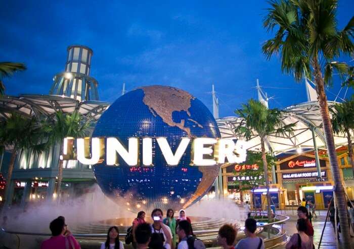 The famous universal studios in Singapore