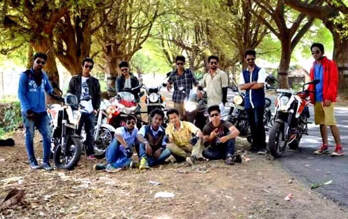 Biker gang on the way to Tamil Nadu