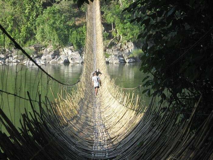 The suspended bridge of Damro in Arunachal Pradesh