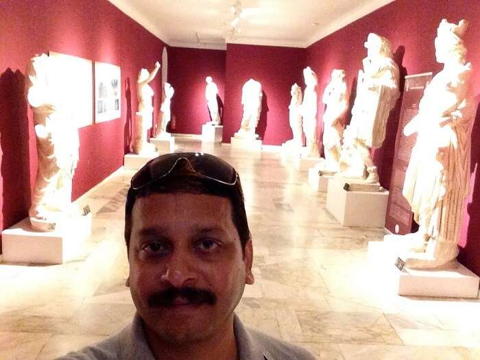 The sculptures at Antalya Museum