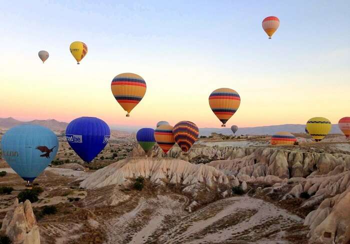 Hot air balloons at Cappadocia