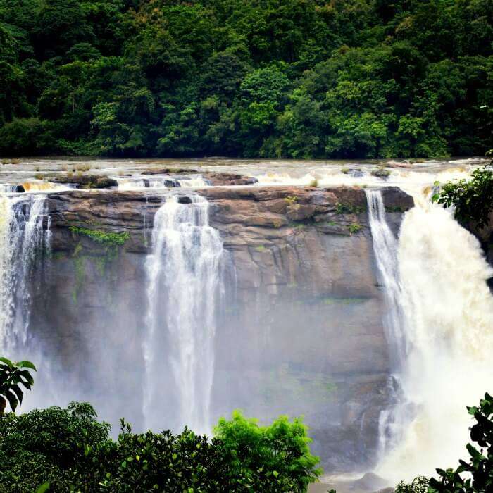 The beautiful Athirapally waterfalls