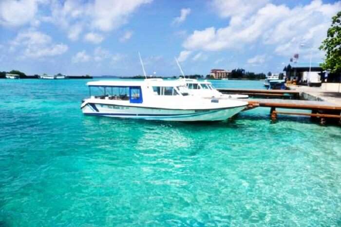 Speed Boat in Maldives