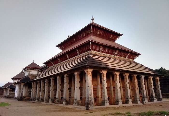 Thousand pillared Jain Temple in Moodbidri in Karnataka