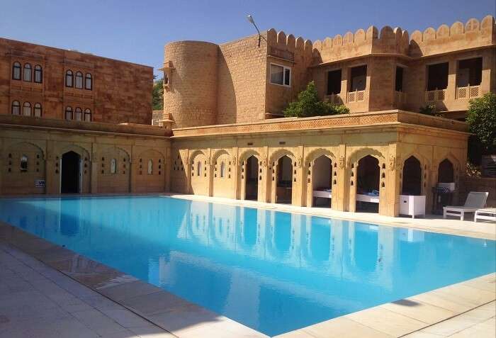 Swimming pool at Raj Mahal