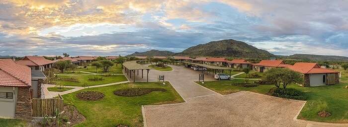 A panoramic view of the Kingdom resort