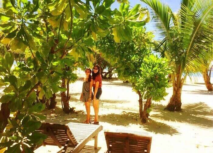 hanging around at the beach