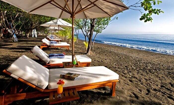 Matahari Beach Resort is one of the best Bali beach resorts because of its calm and secluded experience